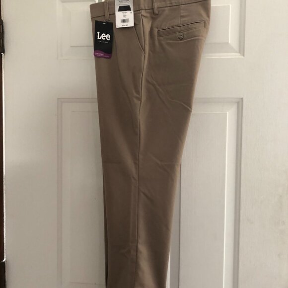 NEW  Lee Trousers Comfort  Waistband Mid-rise  Soft Straight Leg 10P - Picture 1 of 7